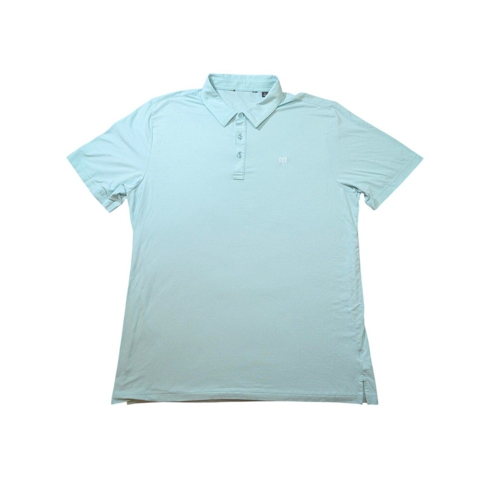 Travis Mathew Golf Polo Shirt Mens XL Green  Performance Stretch Short Sleeve